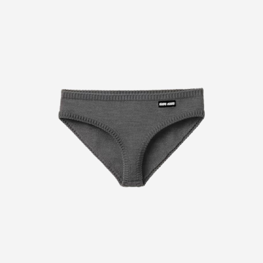 (W) Miu Miu Cashmere Panties Slate Gray 상세 이미지 1