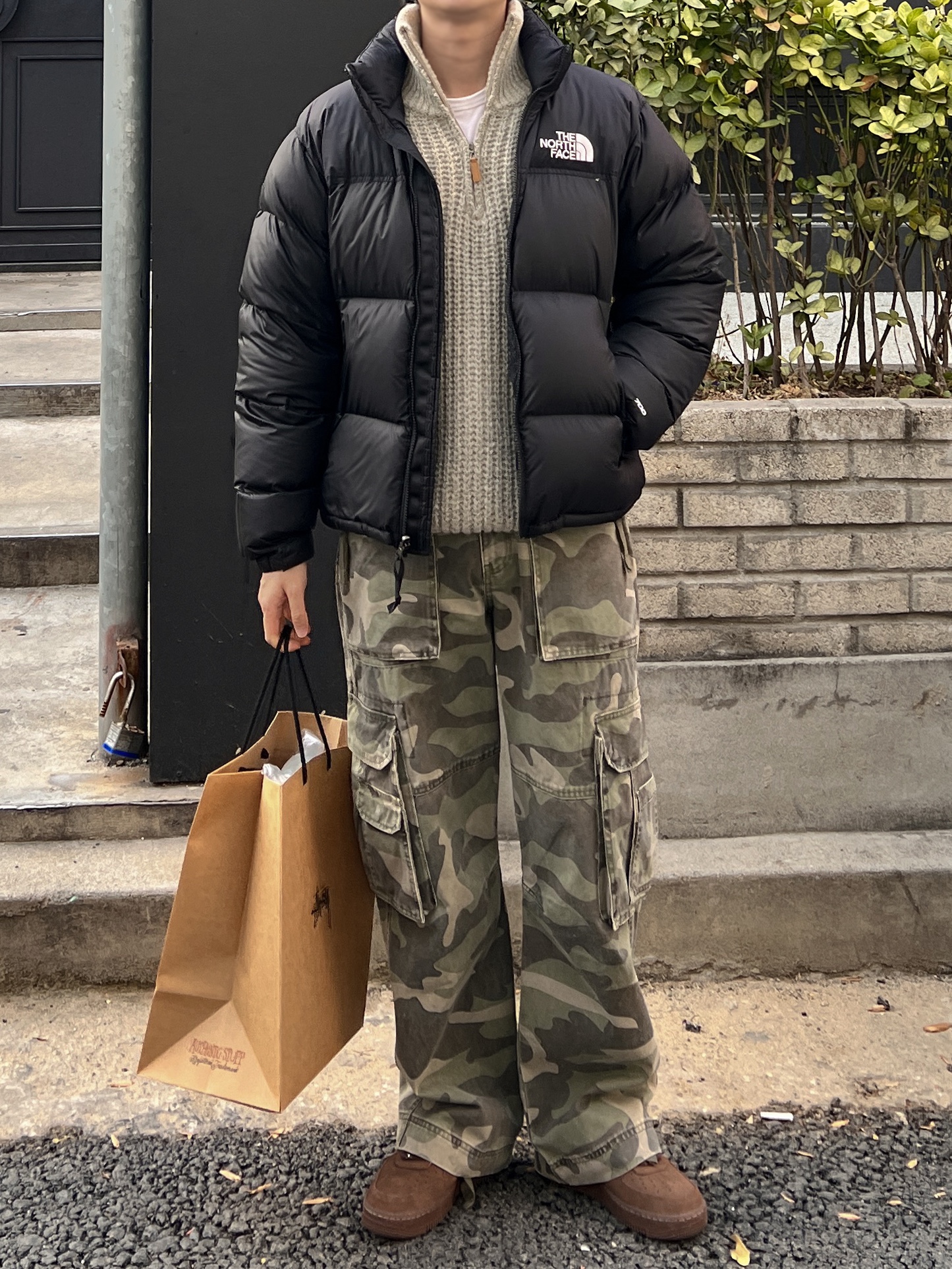 (W) Nike Air Force 1 '07 Cacao Wow 착용 스타일 - 3