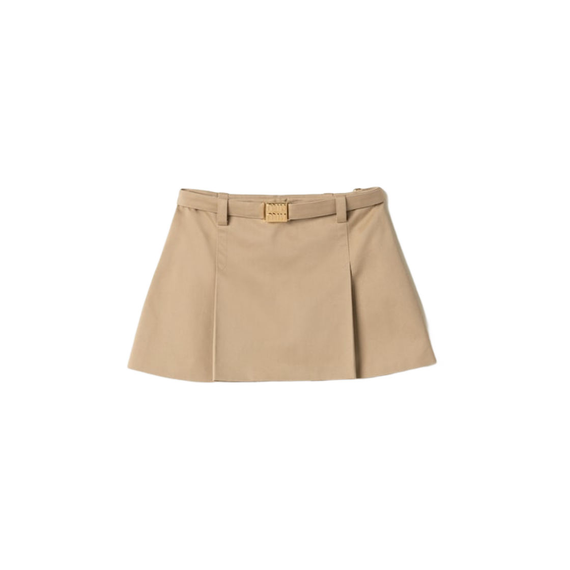 ウォニョン着用♡*MiuMiu*チノ ミニスカート ベージュ ウォニョン着用♡*MiuMiu*チノ ミニスカート ベージュ (MiuMiu