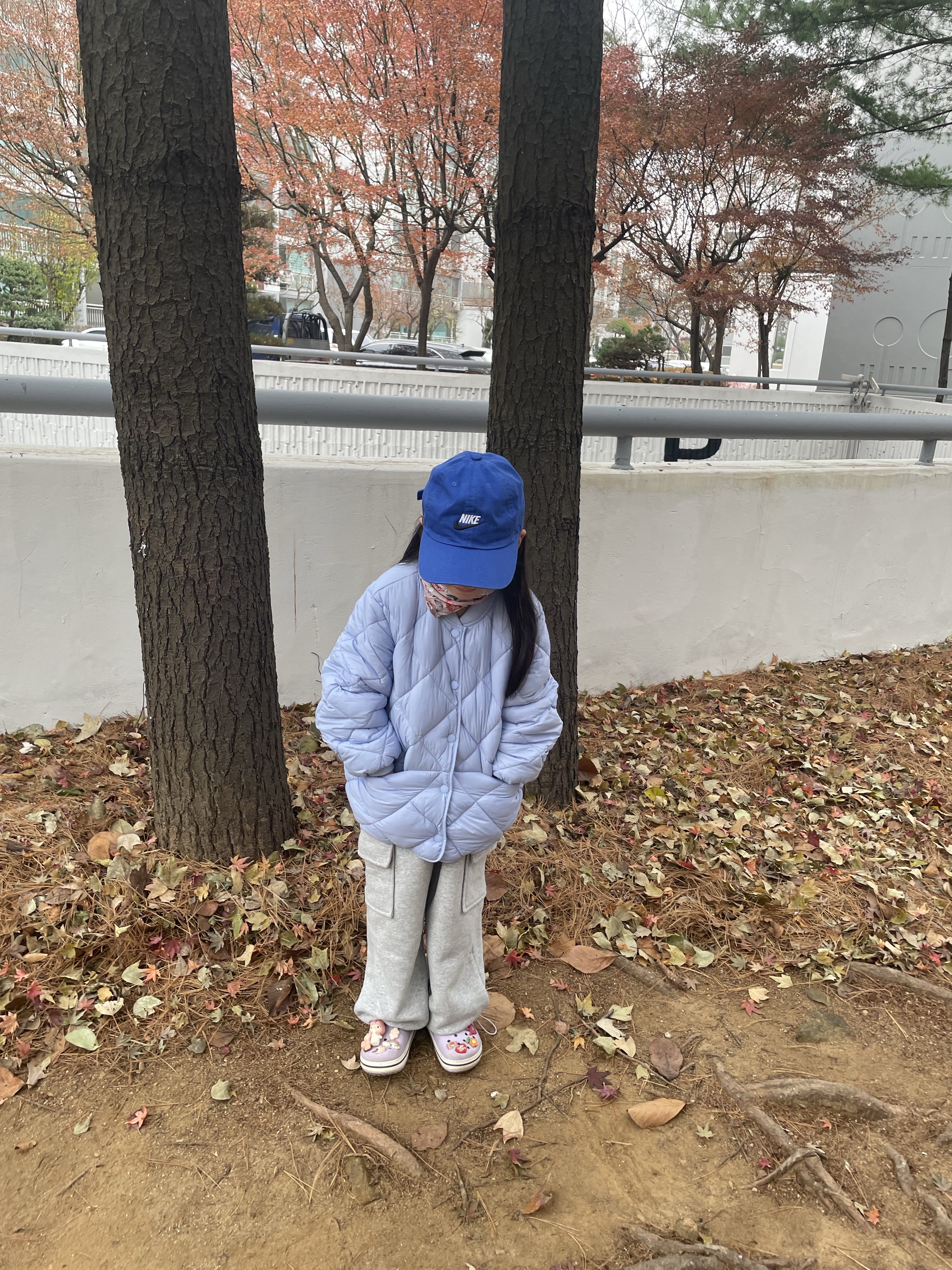 (Kids) Nike USA Heritage 86 Cap Royal Blue 착용 스타일 - 2
