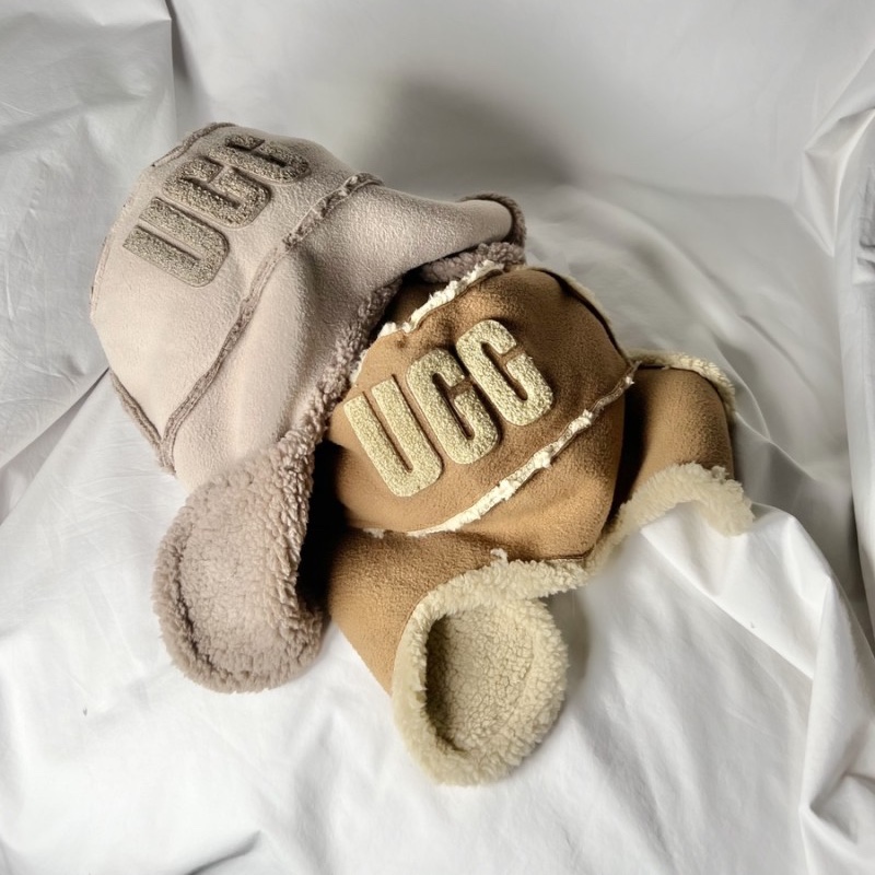 UGG Bonded Fleece Trapper Hat Chestnut, UGG Bonded Fleece Trapper Hat Putty 착용 스타일