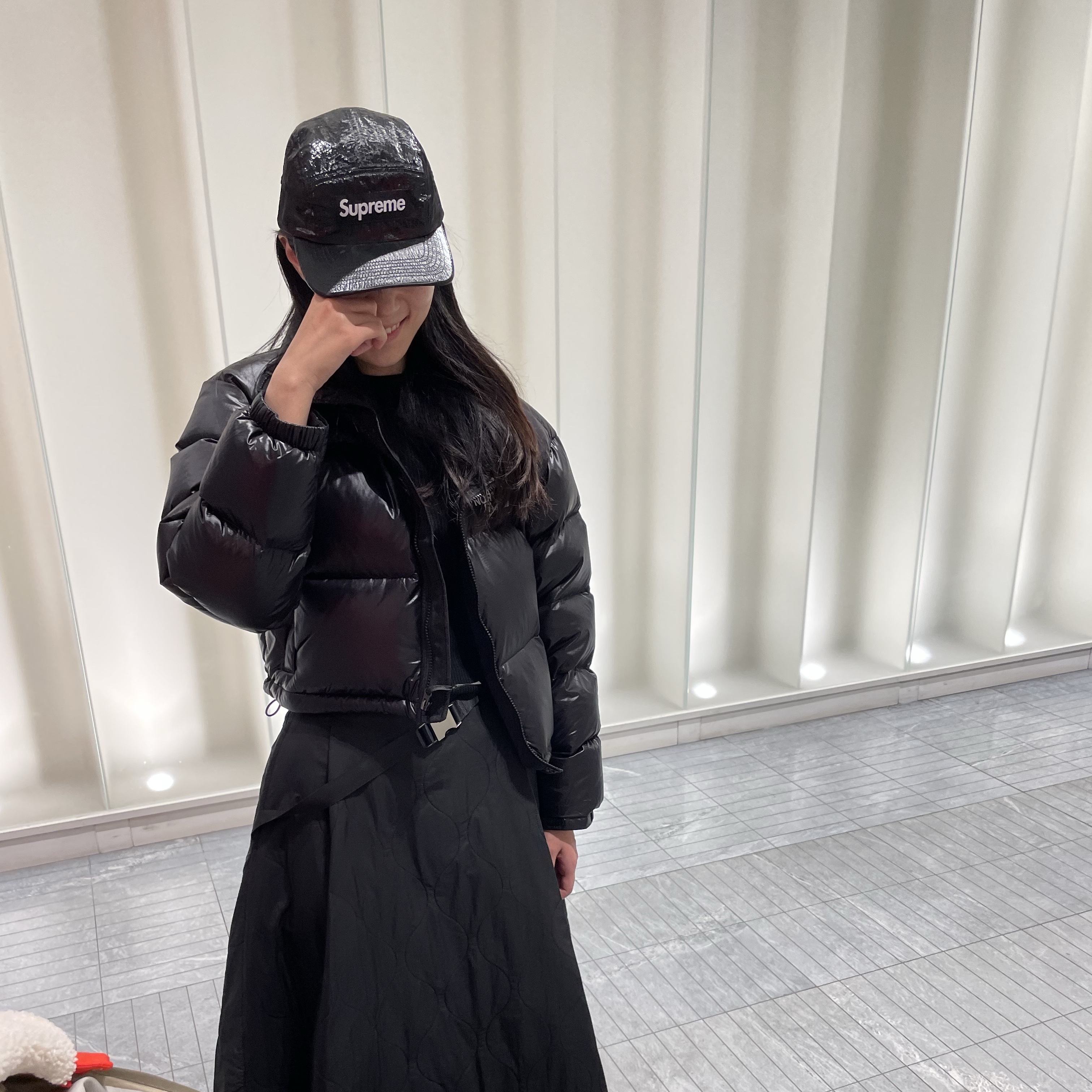 Supreme Gloss Ripstop Camp Cap Black - 23FW 착용 스타일