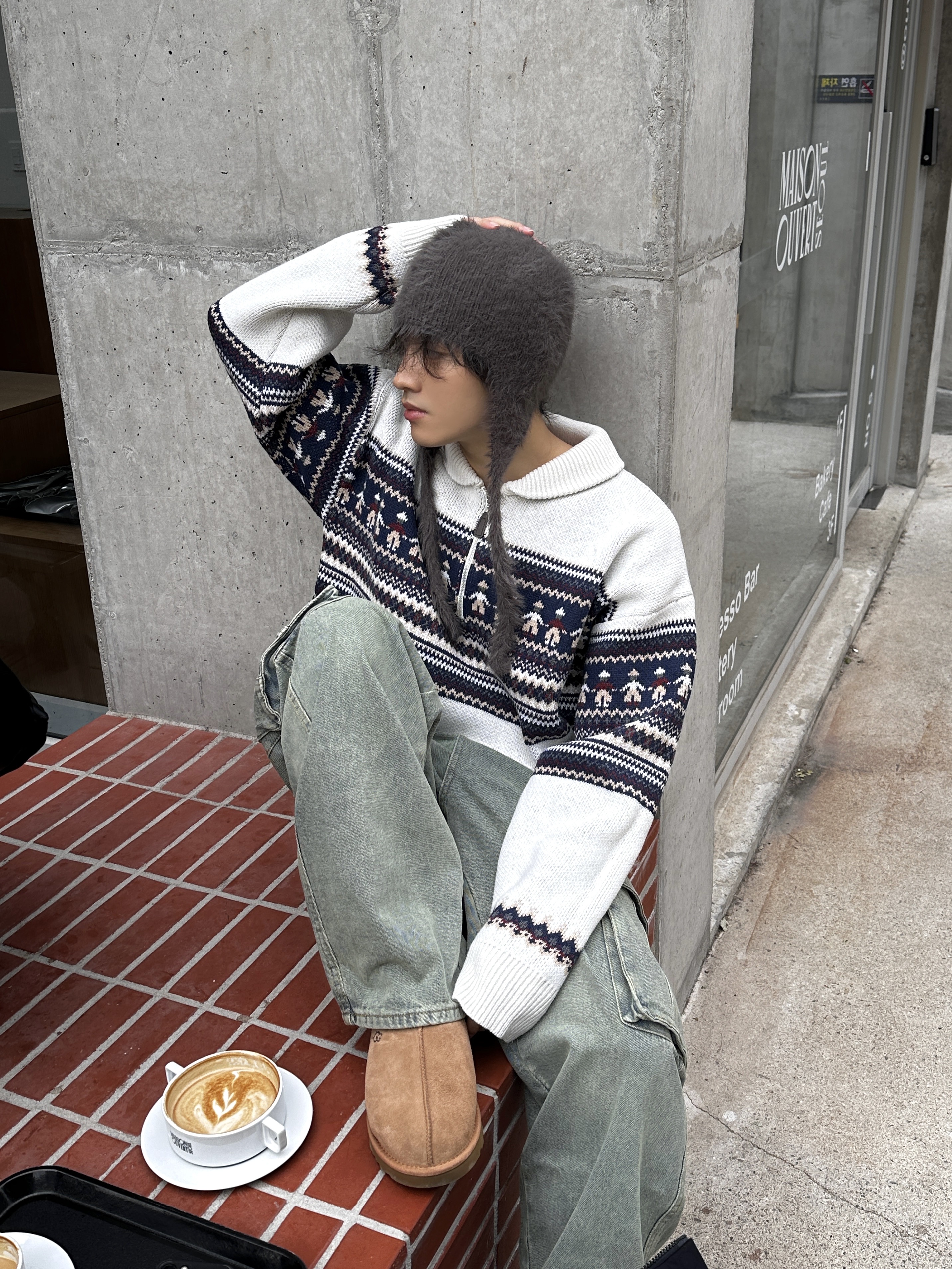 UGG Tasman Slipper Chestnut 착용 스타일 - 3