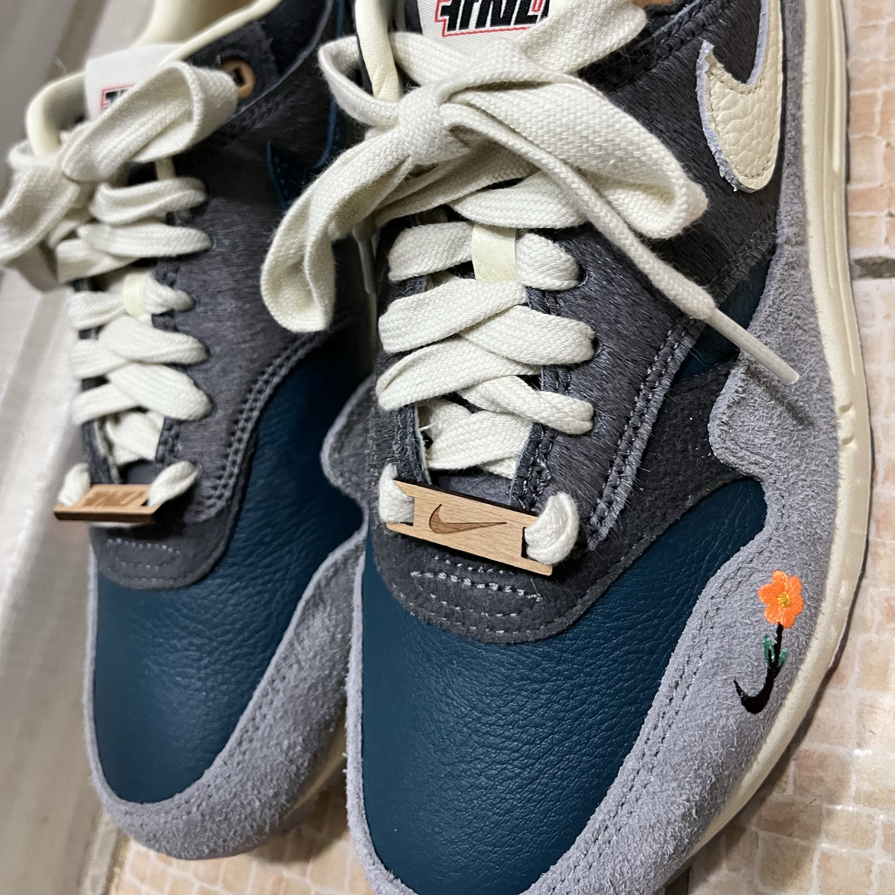 Nike x Kasina Air Max 1 SP Won-Ang Particle Grey 착용 스타일