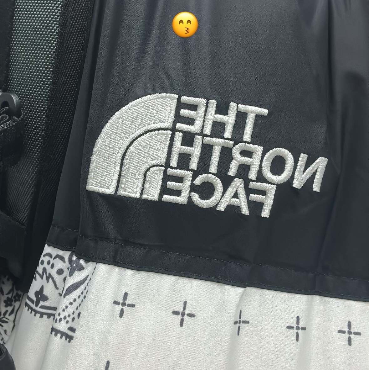 The North Face 1996 Novelty Nuptse Jacket Off White 착용 스타일 - 1
