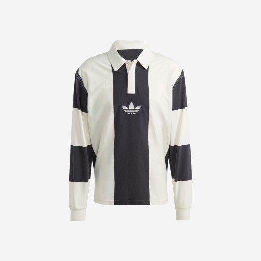 아디다스 헉 럭비 롱슬리브 티셔츠 블랙 - US 사이즈