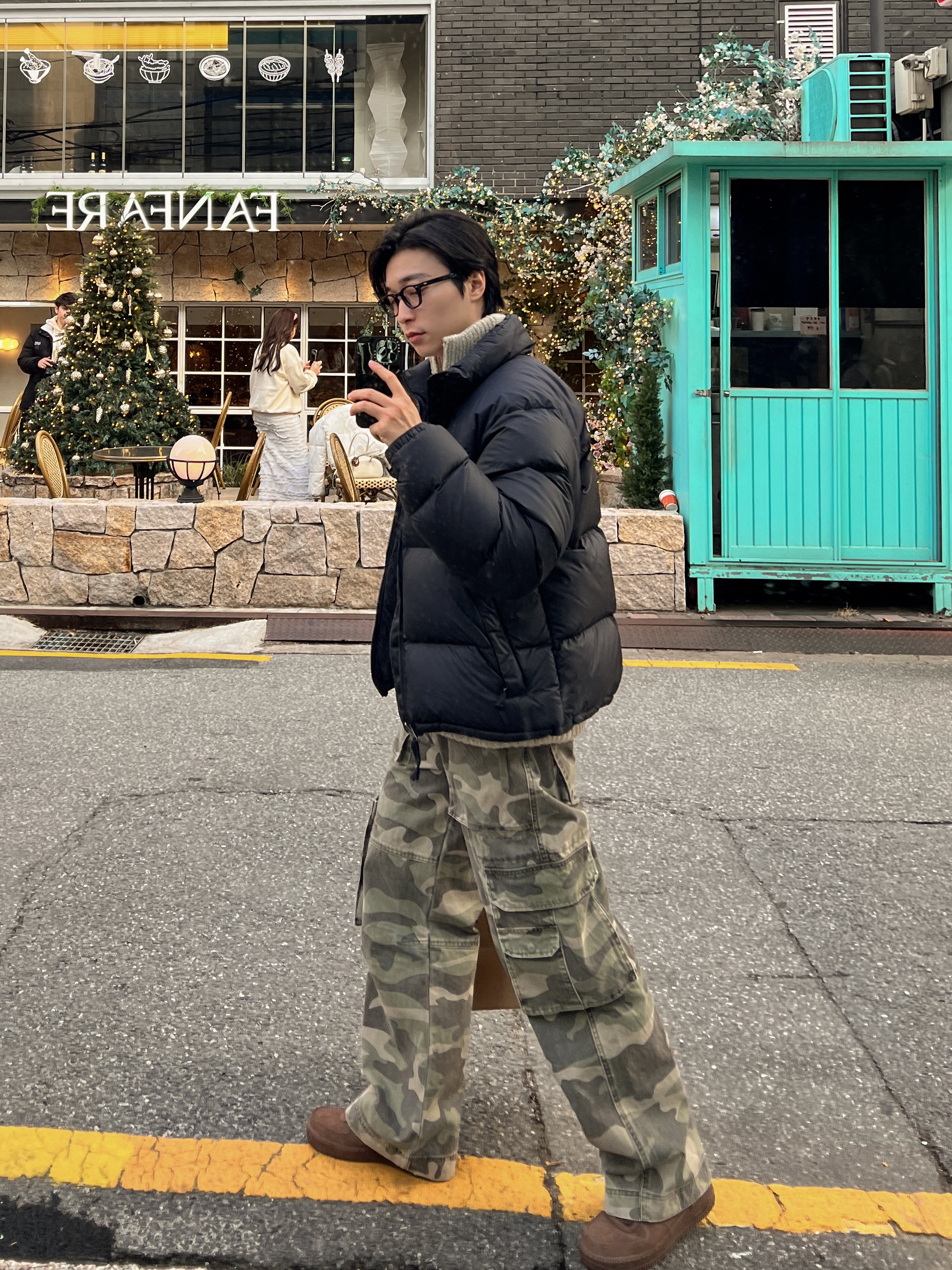(W) Nike Air Force 1 '07 Cacao Wow 착용 스타일 - 2