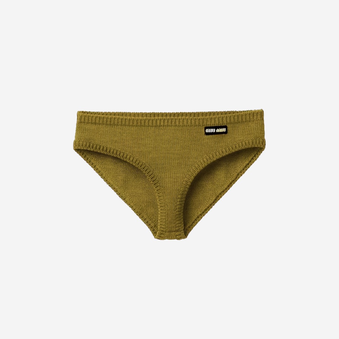 (W) Miu Miu Cashmere Panties Fern Green 상세 이미지 1