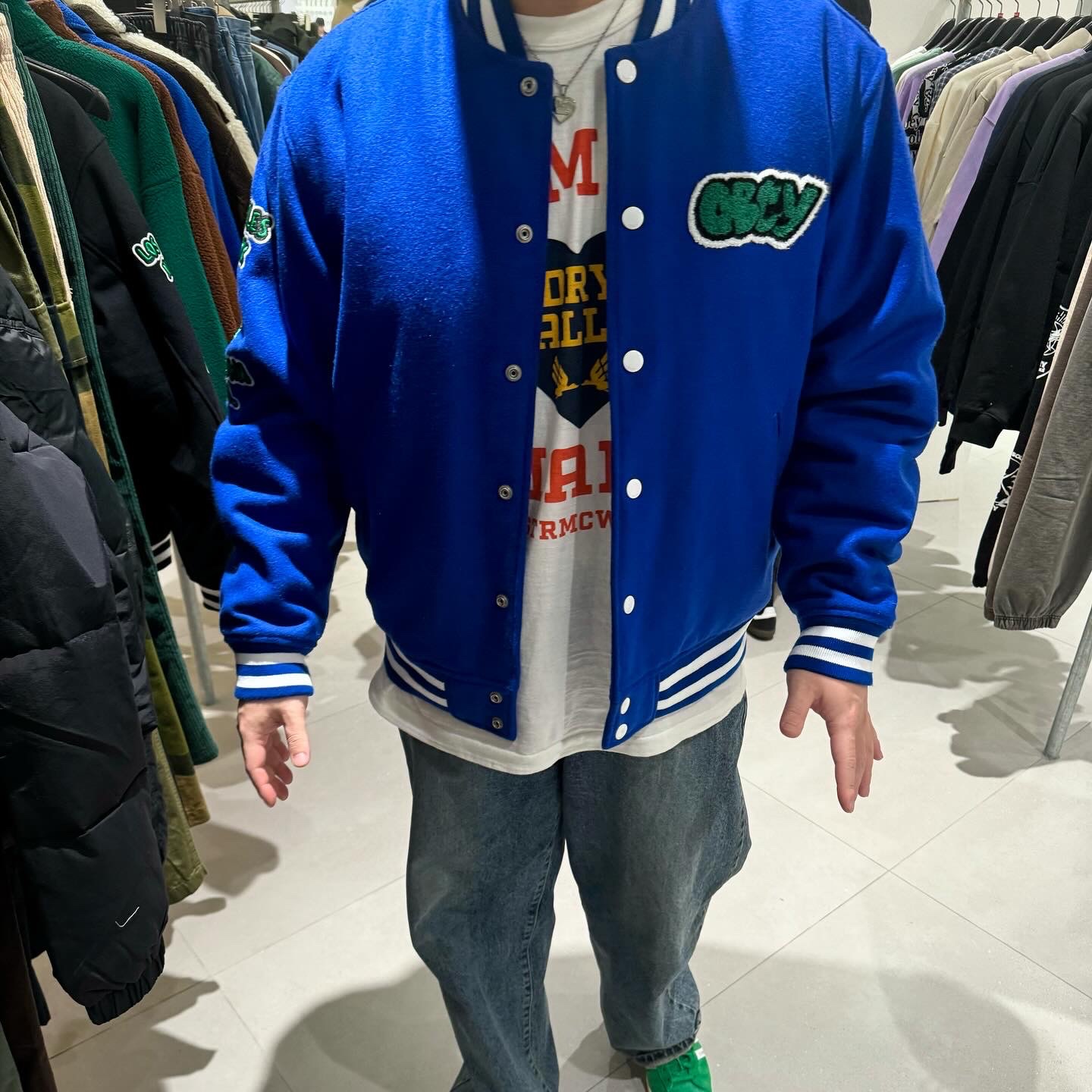Human Made Graphic T-Shirt #08 White, Adidas x Human Made Campus Green 착용 스타일 - 3