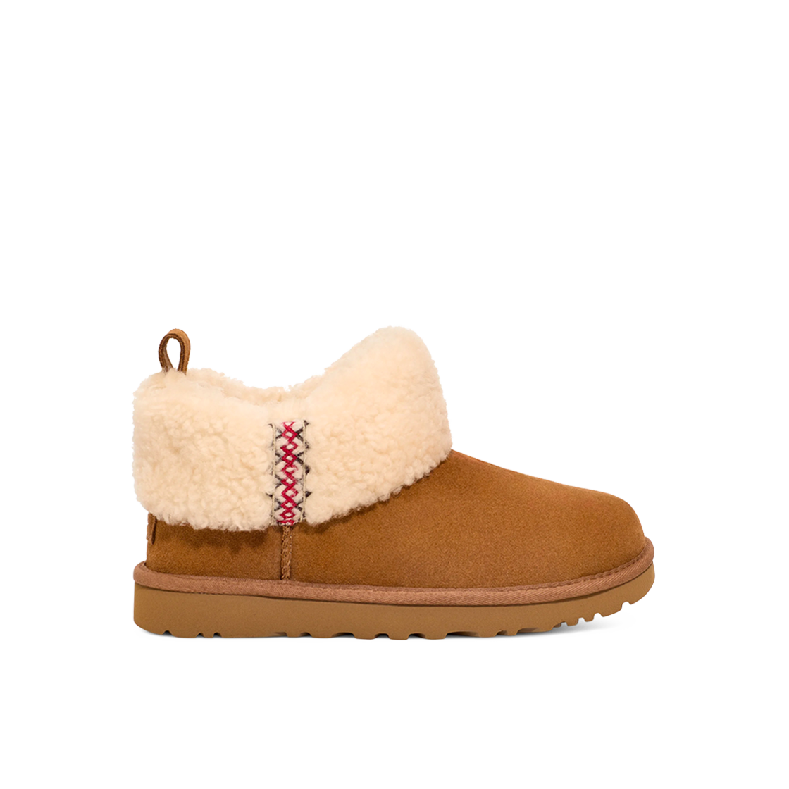 (W) 어그 클래식 울트라 미니 브레이드 부츠 체스트넛