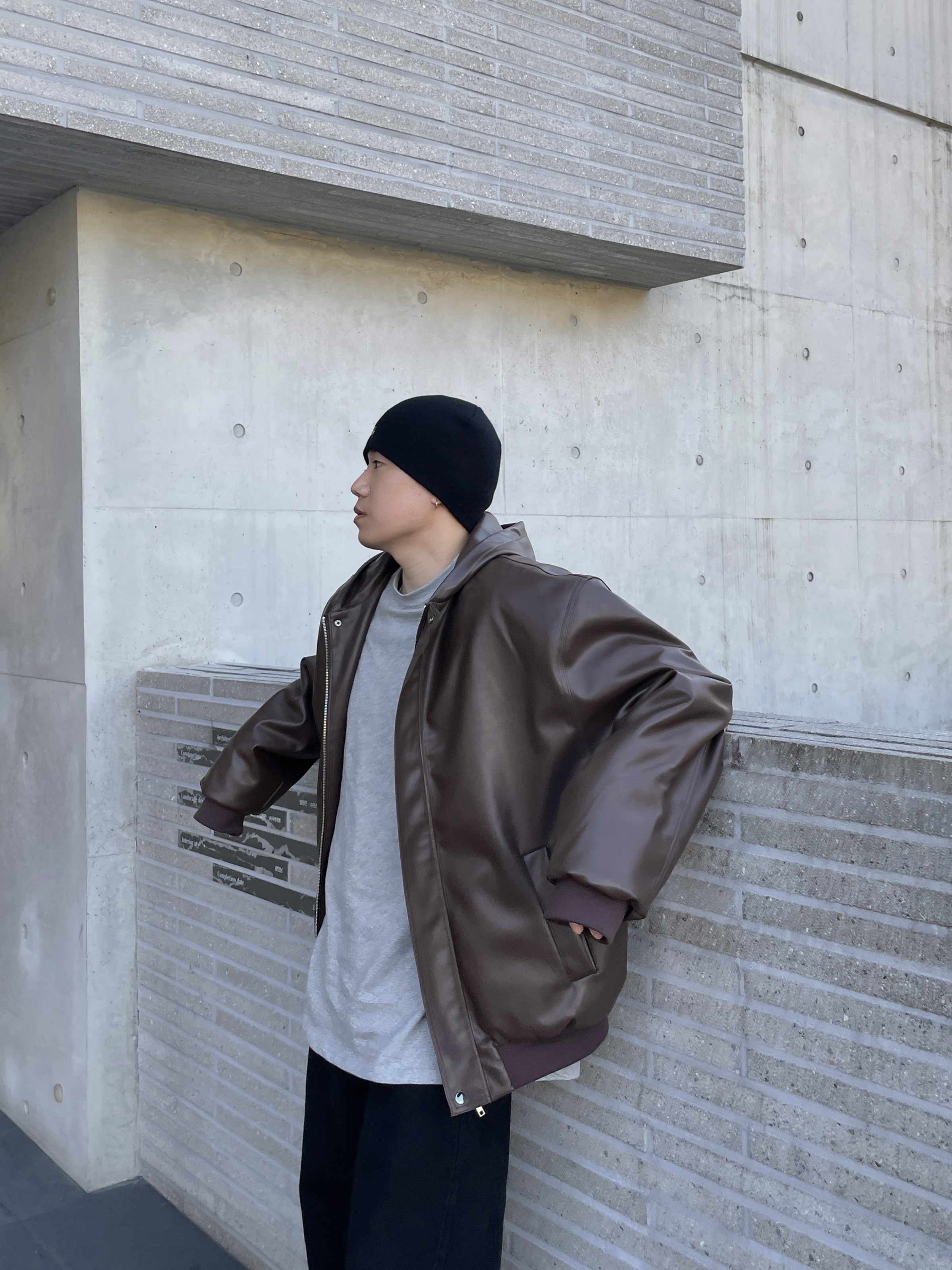 Stussy Basic Cuff Beanie Black, Stussy Basic Skullcap Beanie Black 착용 스타일 - 2