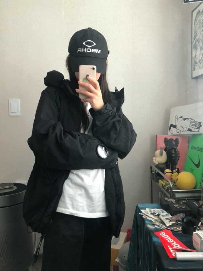 Palace x C.P. Company Jacket Black - 23FW, Nike x Virgil Abloh Icons The Ten Something's Off Book 착용 스타일 - 2