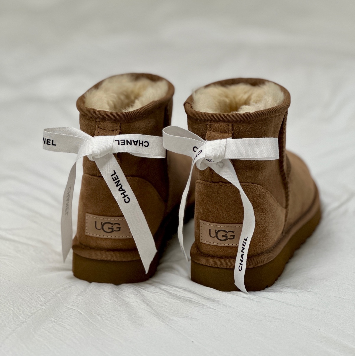 (W) UGG Classic Mini II Boots Chestnut 착용 스타일