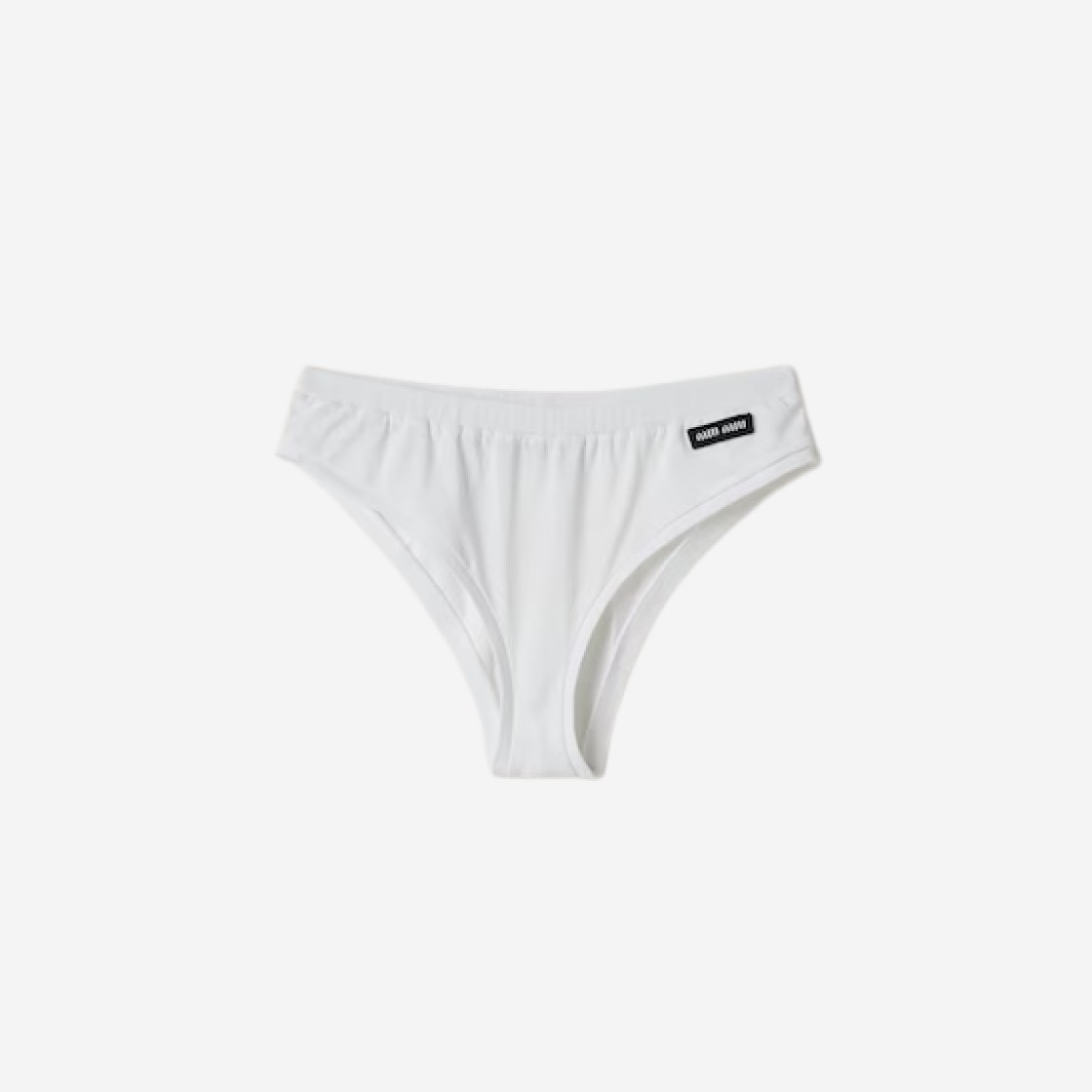 (W) Miu Miu Jersey Panties White 상세 이미지 1