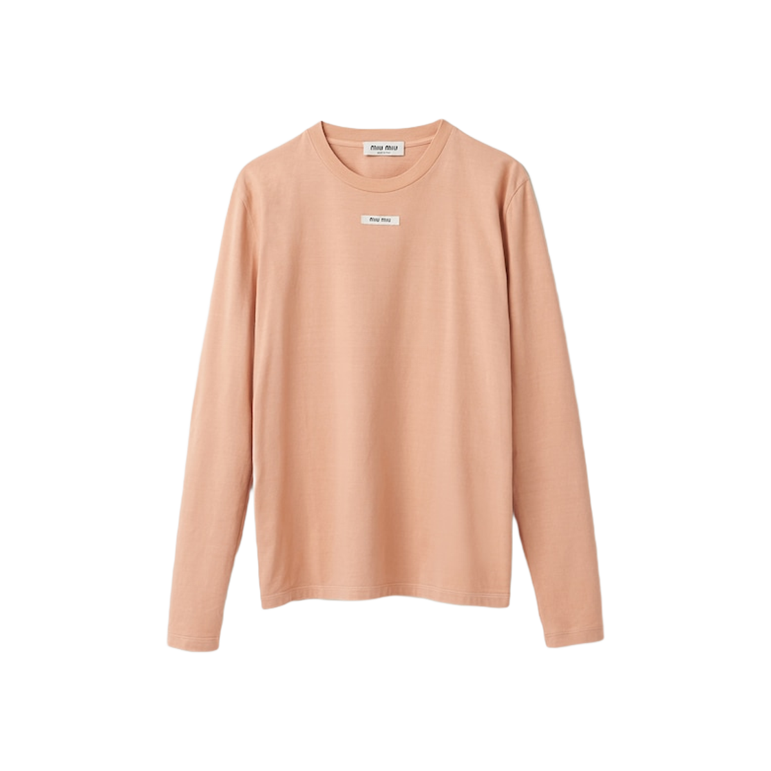 (W) Miu Miu Cotton T-Shirt Powder Pink 상세 이미지 1