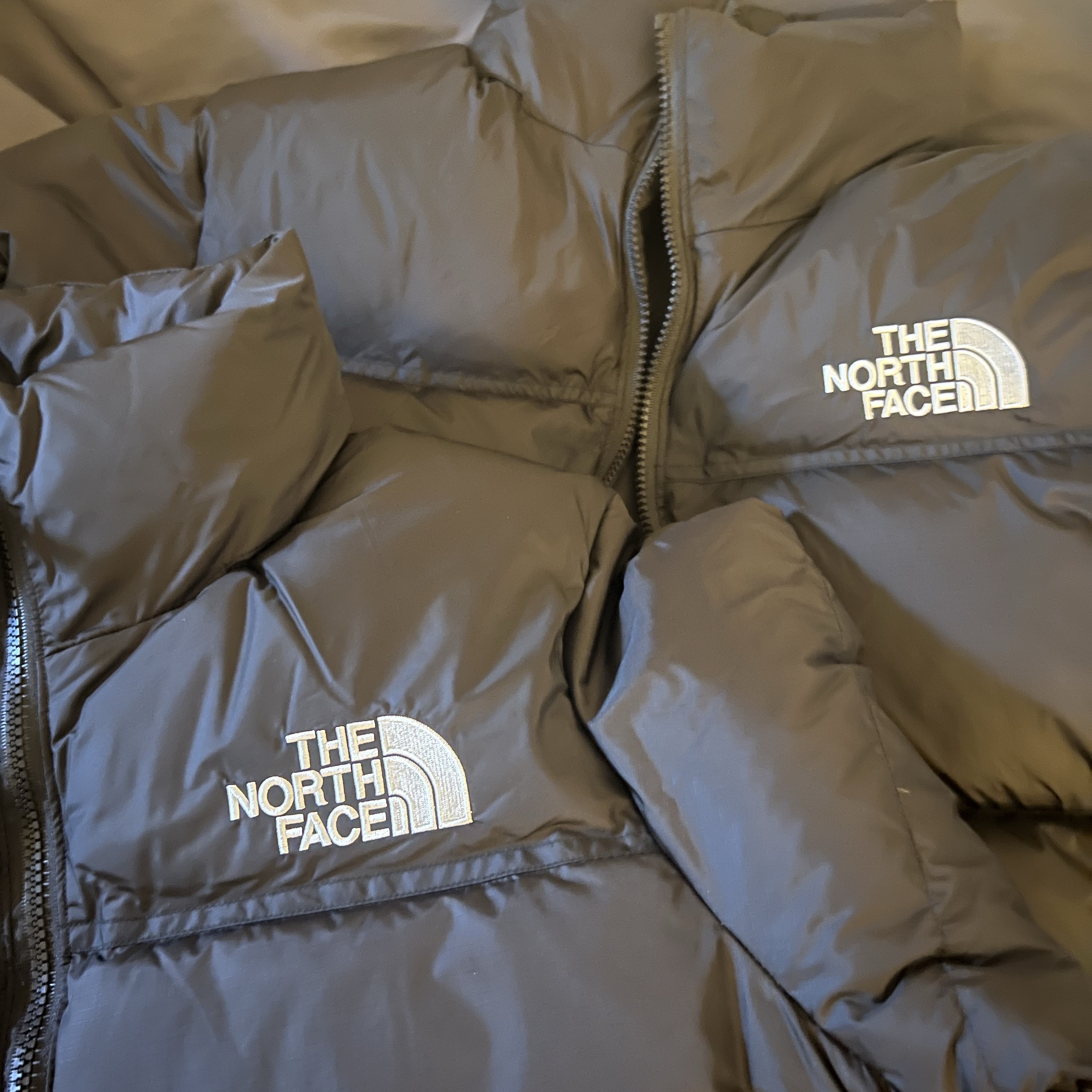 The North Face 1996 Retro Nuptse Jacket Black 착용 스타일