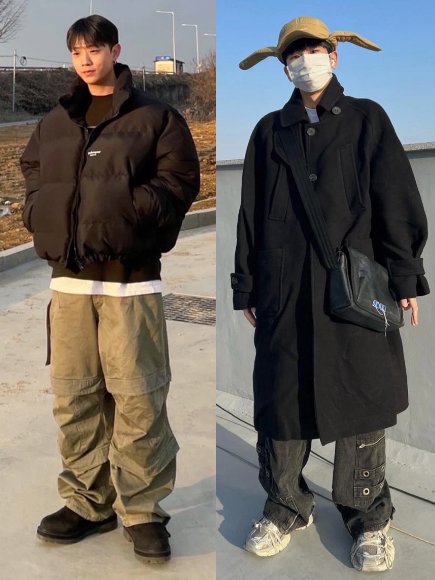 Arc'teryx Bird Head Toque Dark Magic, Undermycar Mu.15 Anti Fxxking Logo Play Triple Logo Crop Padding Jacket Black 착용 스타일 - 2