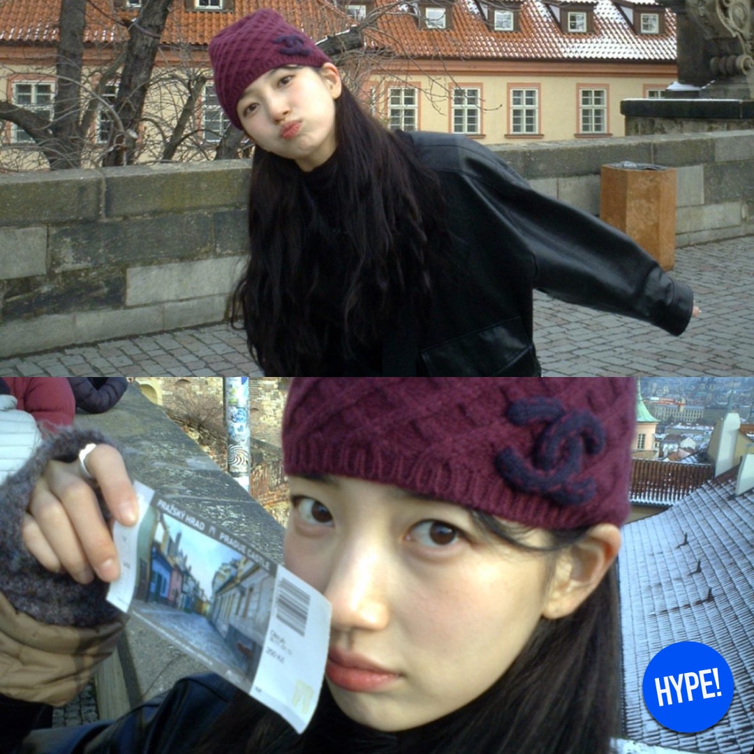 (W) Chanel Beanie Cashmere & Noir Blanc, Acne Studios Skinny Fringe Wool Muffler Royal Blue 착용 스타일 - 9