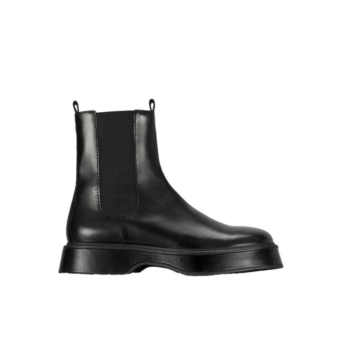 아미 스퀘어 토 첼시 부츠 블랙(AMI Square Toe Chelsea Boots Black)