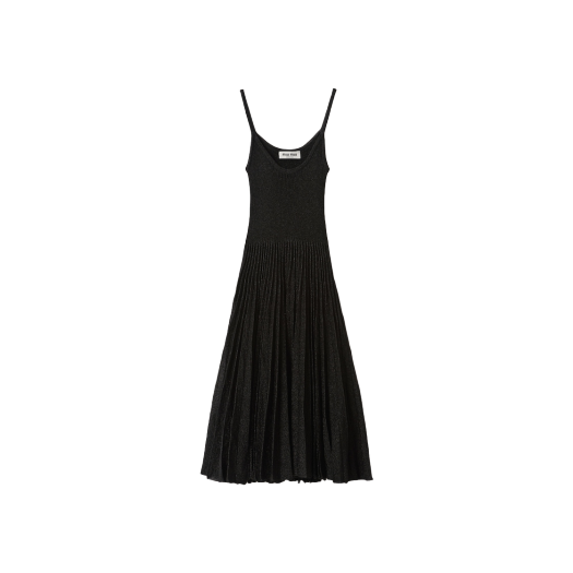 (W) 미우 미우 로고 블랙 드레스 블랙