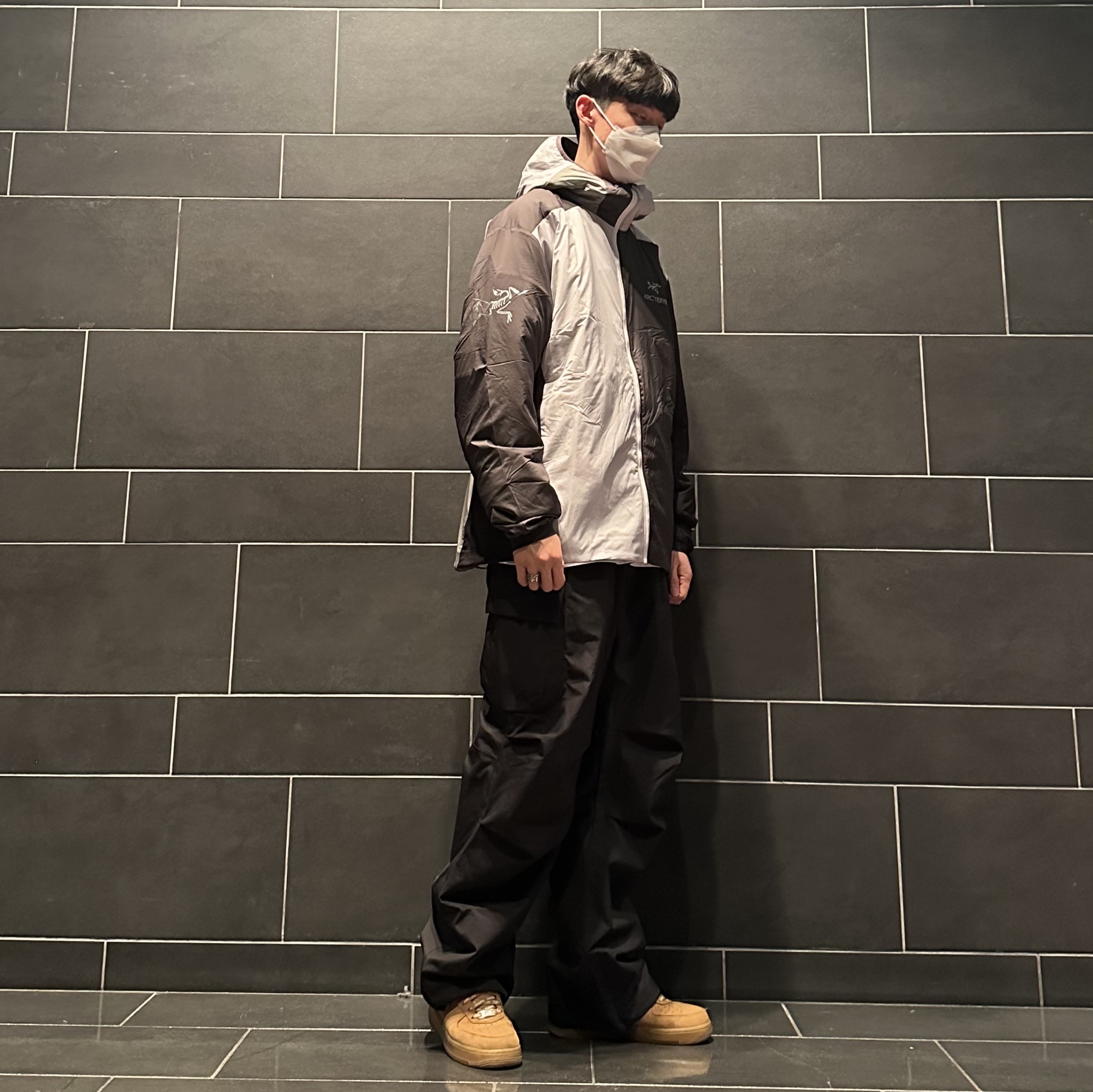 Arc'teryx x Beams Atom Hoody Tranquil 착용 스타일 - 2