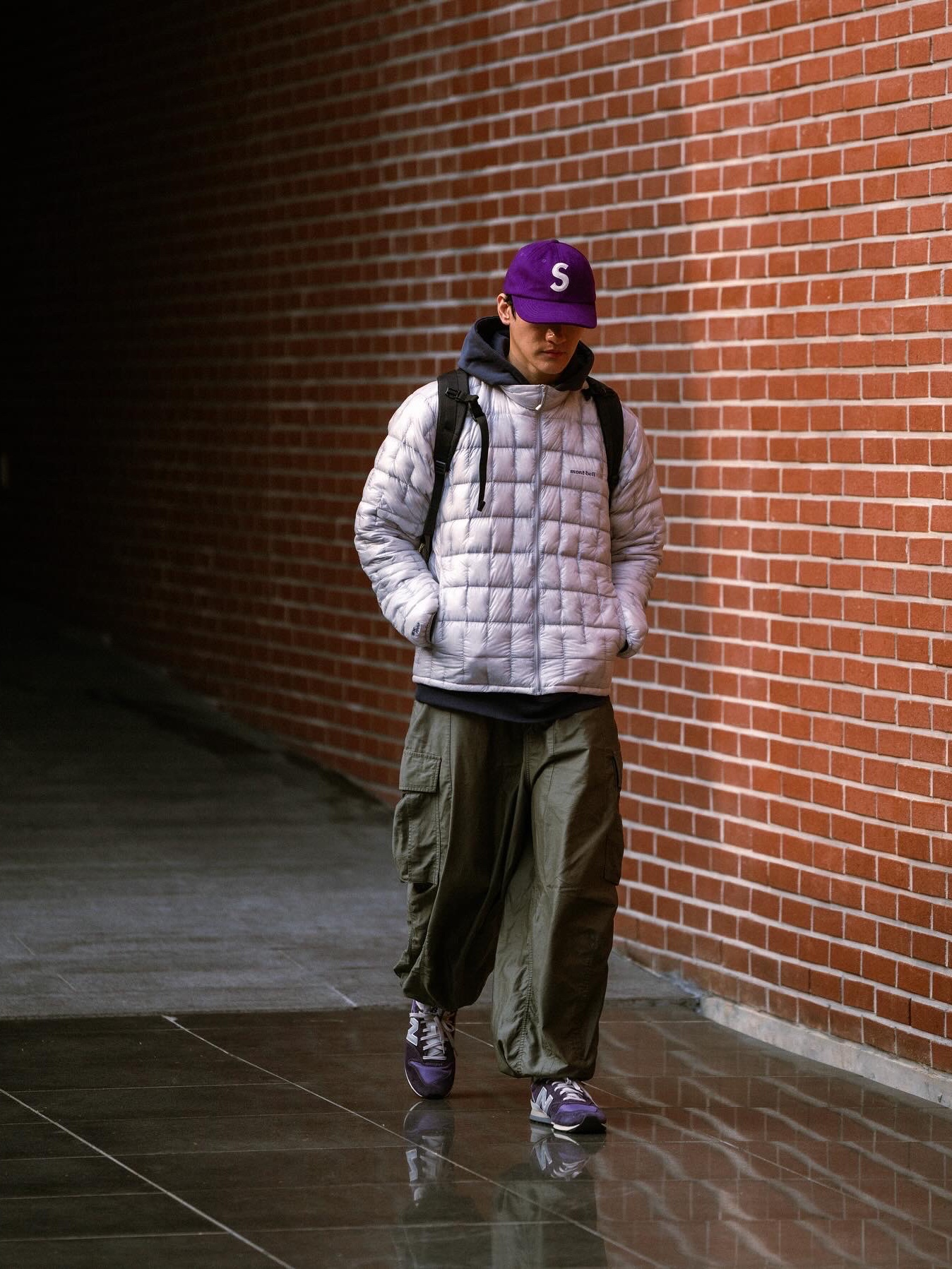 New Balance 996 Purple, Supreme Boiled Wool S Logo 6-Panel Purple - 22FW 착용 스타일 - 6
