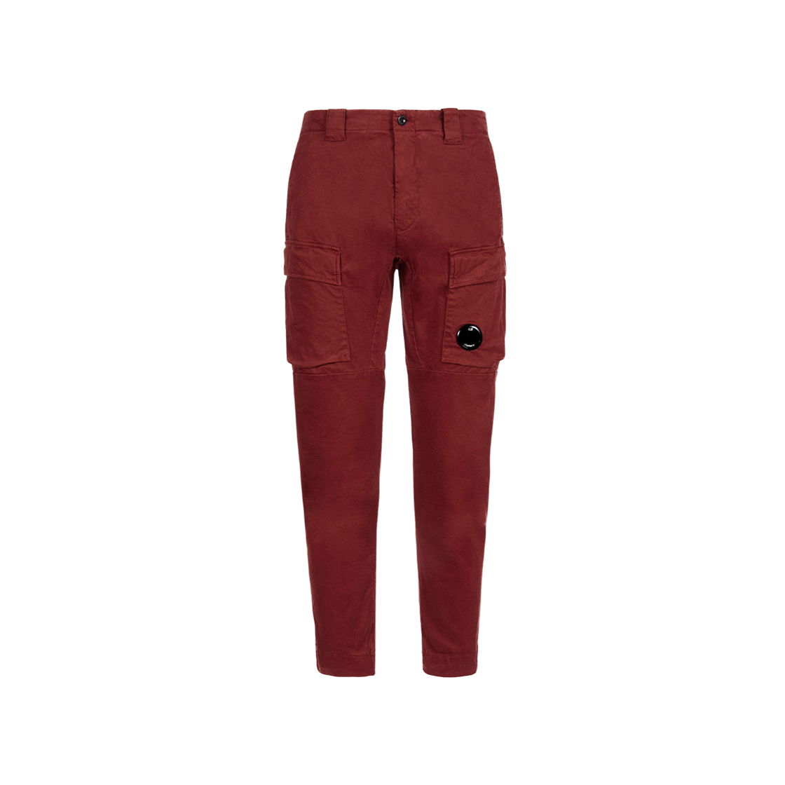 C.P. Company Stretch Sateen Cargo Pants Ergonomic Fit Ketchup Red - 23FW 상세 이미지 1