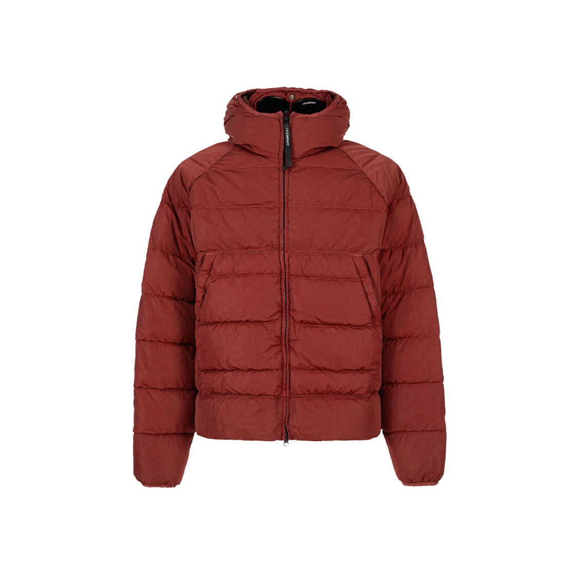 C.P. Company Eco-Chrome R Hooded Down Goggle Jacket Ketchup Red - 23FW 상세 이미지 1