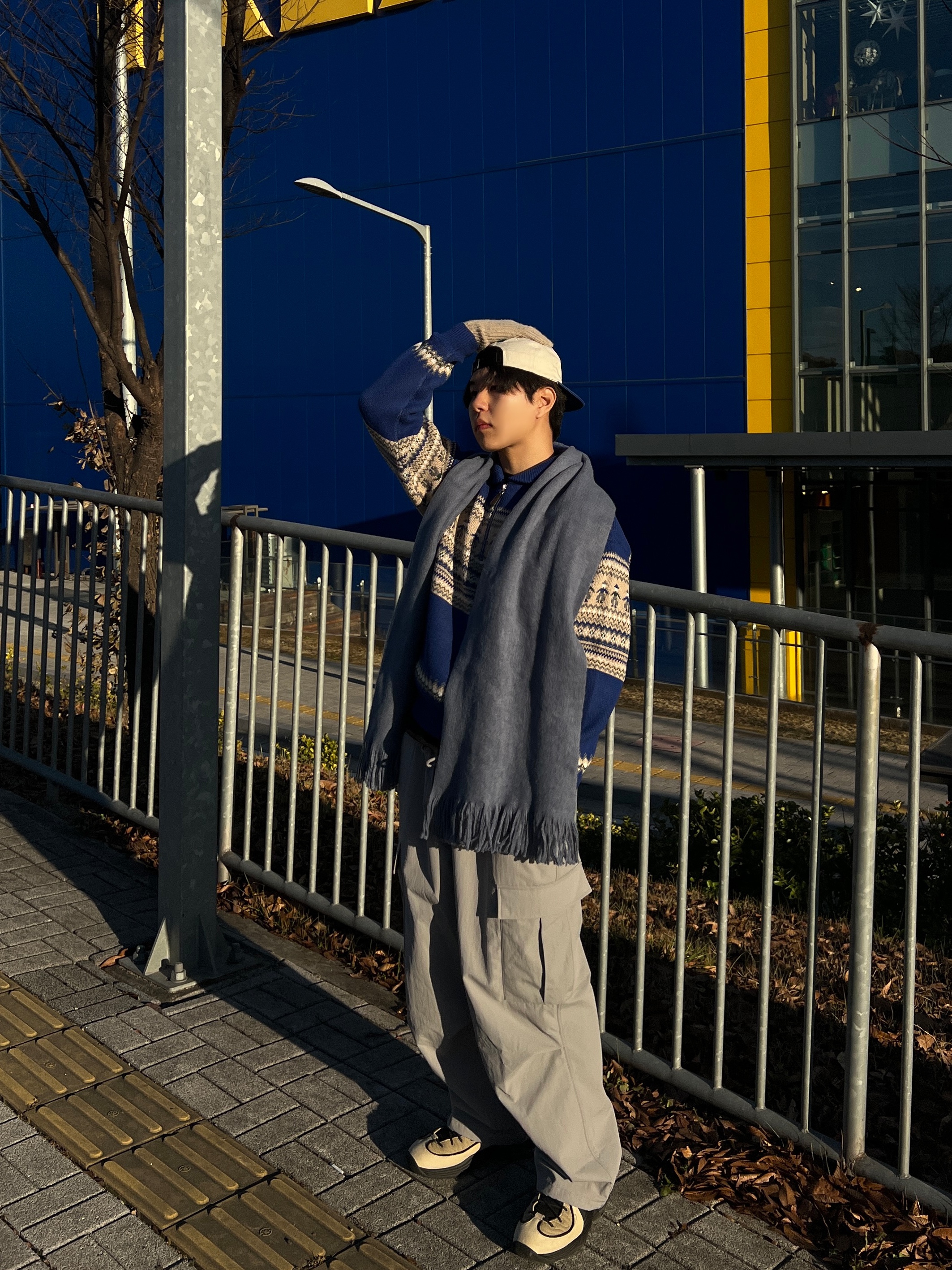 Nike x Stussy Air Penny II Rattan and Limestone 착용 스타일 - 5