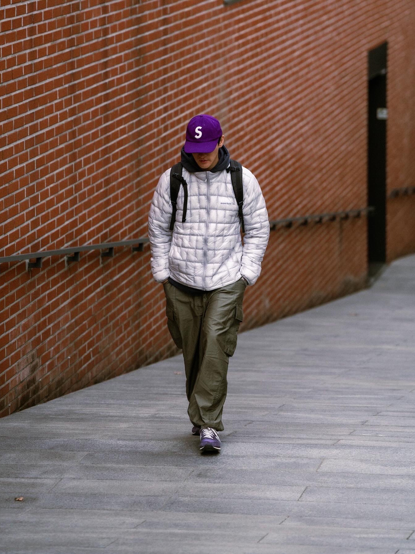 New Balance 996 Purple, Supreme Boiled Wool S Logo 6-Panel Purple - 22FW 착용 스타일 - 3