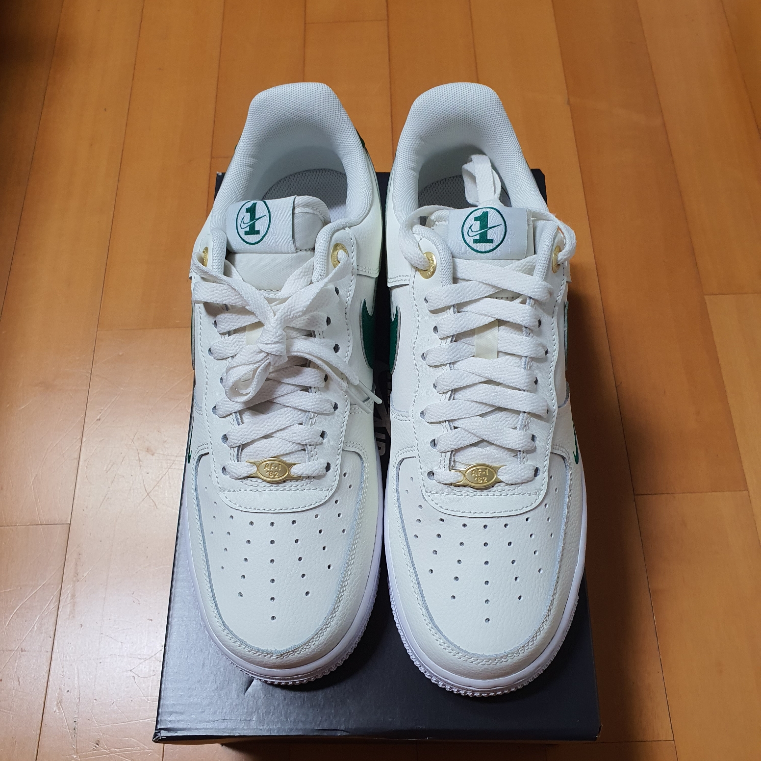 Nike Air Force 1 '07 LV8 40th Anniversary Join Forces Sail Malachite 착용 스타일