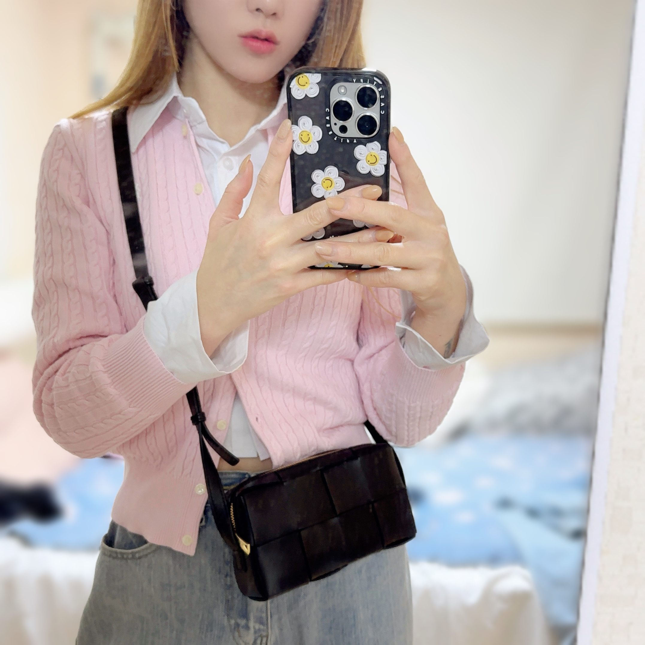 [30% 적립] Polo Ralph Lauren Children Mini Cable Cotton Cardigan Pink, Bottega Veneta Mini Leather Cassette Crossbody Bag Black 착용 스타일