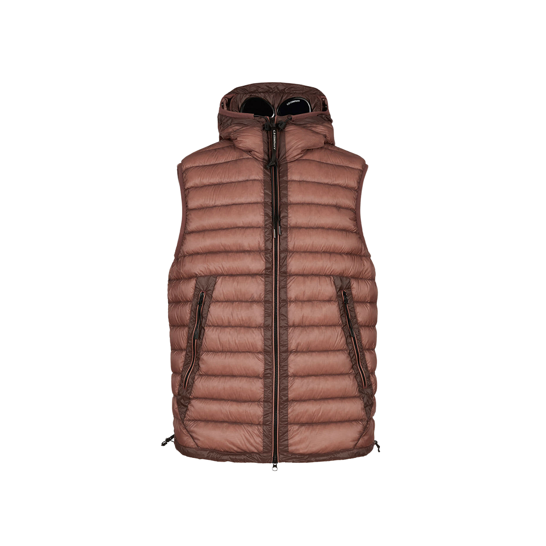 C.P. Company D.D. Shell Goggle Down Vest Cedar Wood Pink - 23FW 상세 이미지 1