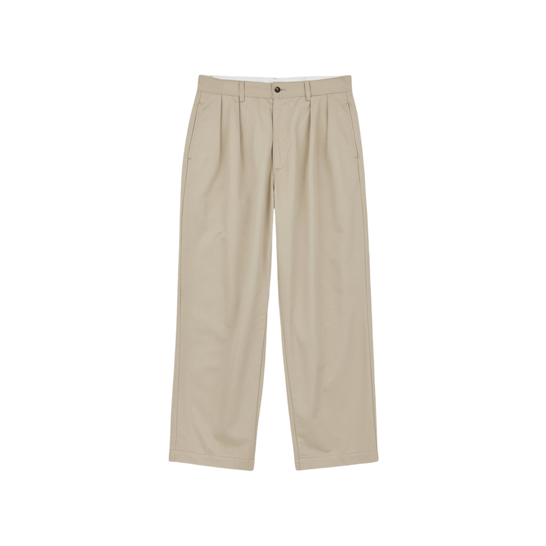 Ciota 2 Tuck Chino Cloth Pants Beige 상세 이미지 1