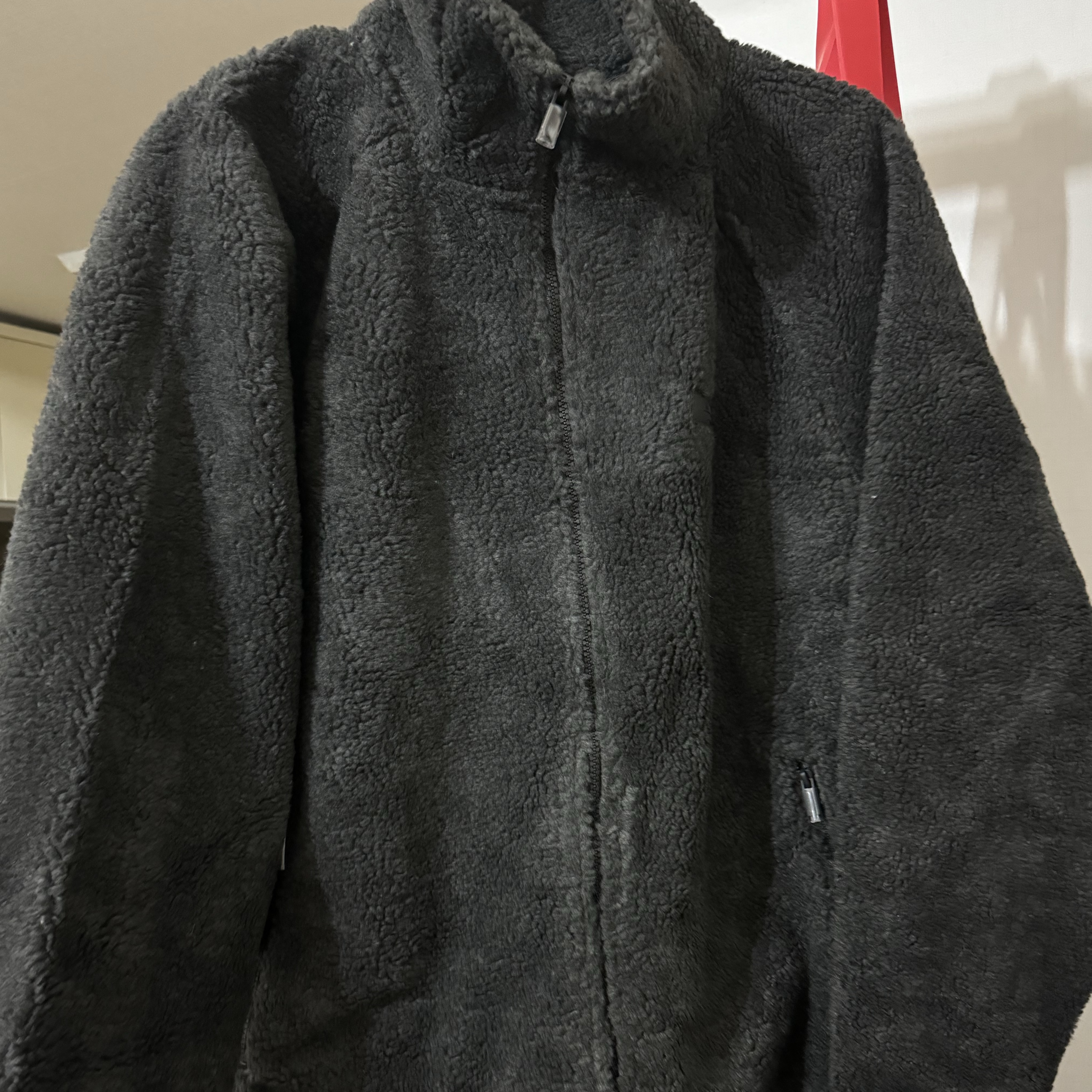 Essentials Polar Fleece Full Zip Jacket Iron - 22SS 착용 스타일