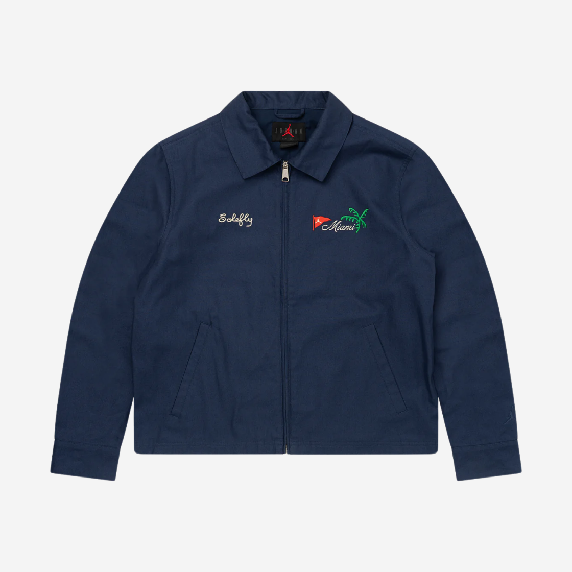 Jordan x SoleFly Mi Casa es Su Casa Coaches Jacket Midnight Navy (FQ3804-410) 상세 이미지 1