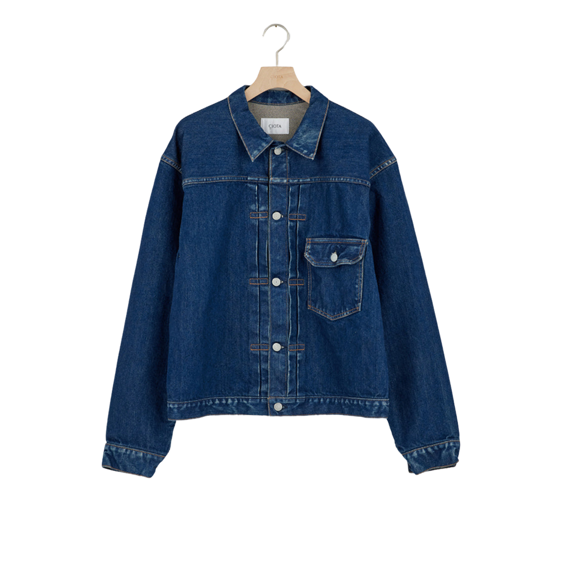 Ciota Double Pocket Denim Jacket Dark Blue 상세 이미지 1