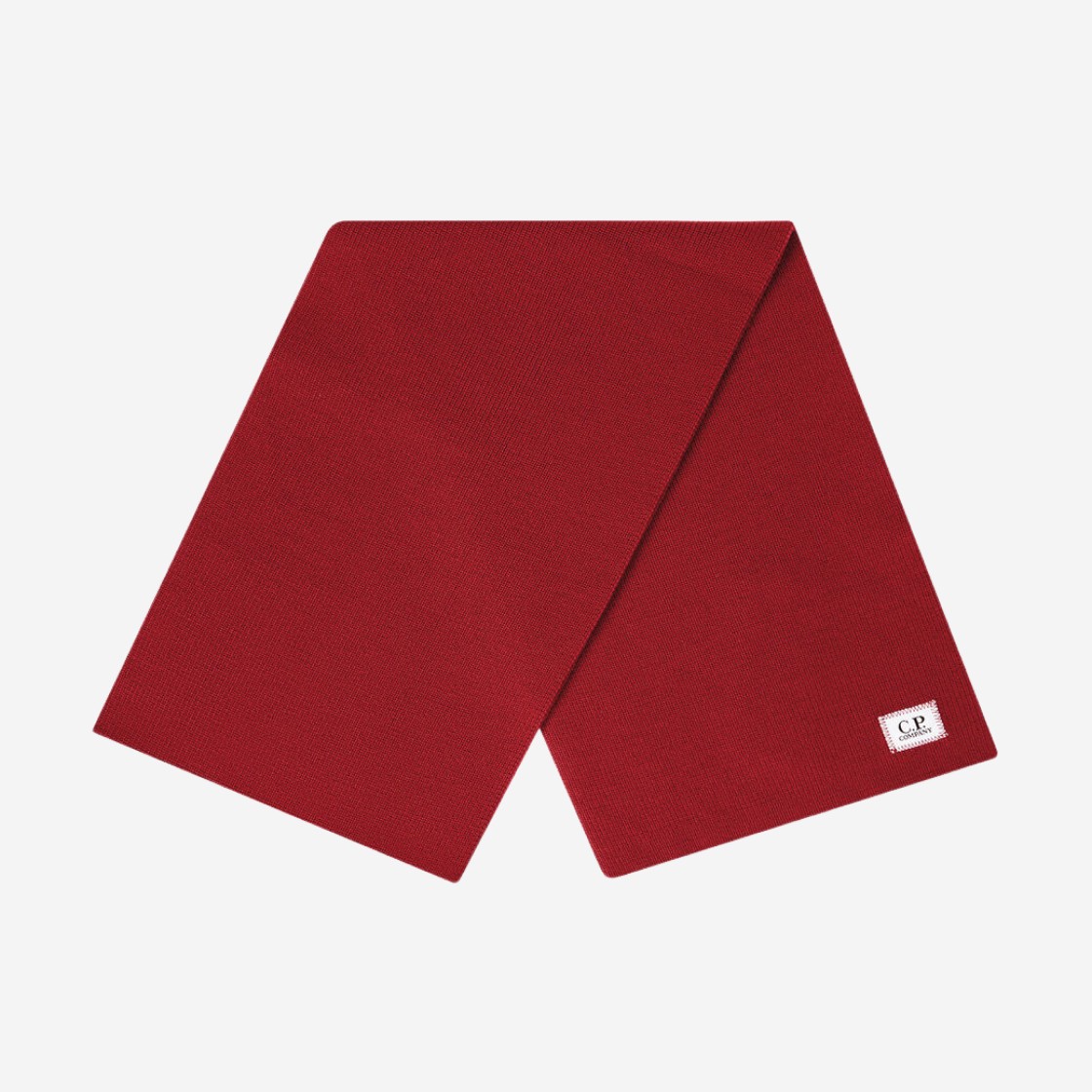 C.P. Company Re-Wool Scarf Ketchup Red - 23FW 상세 이미지 1