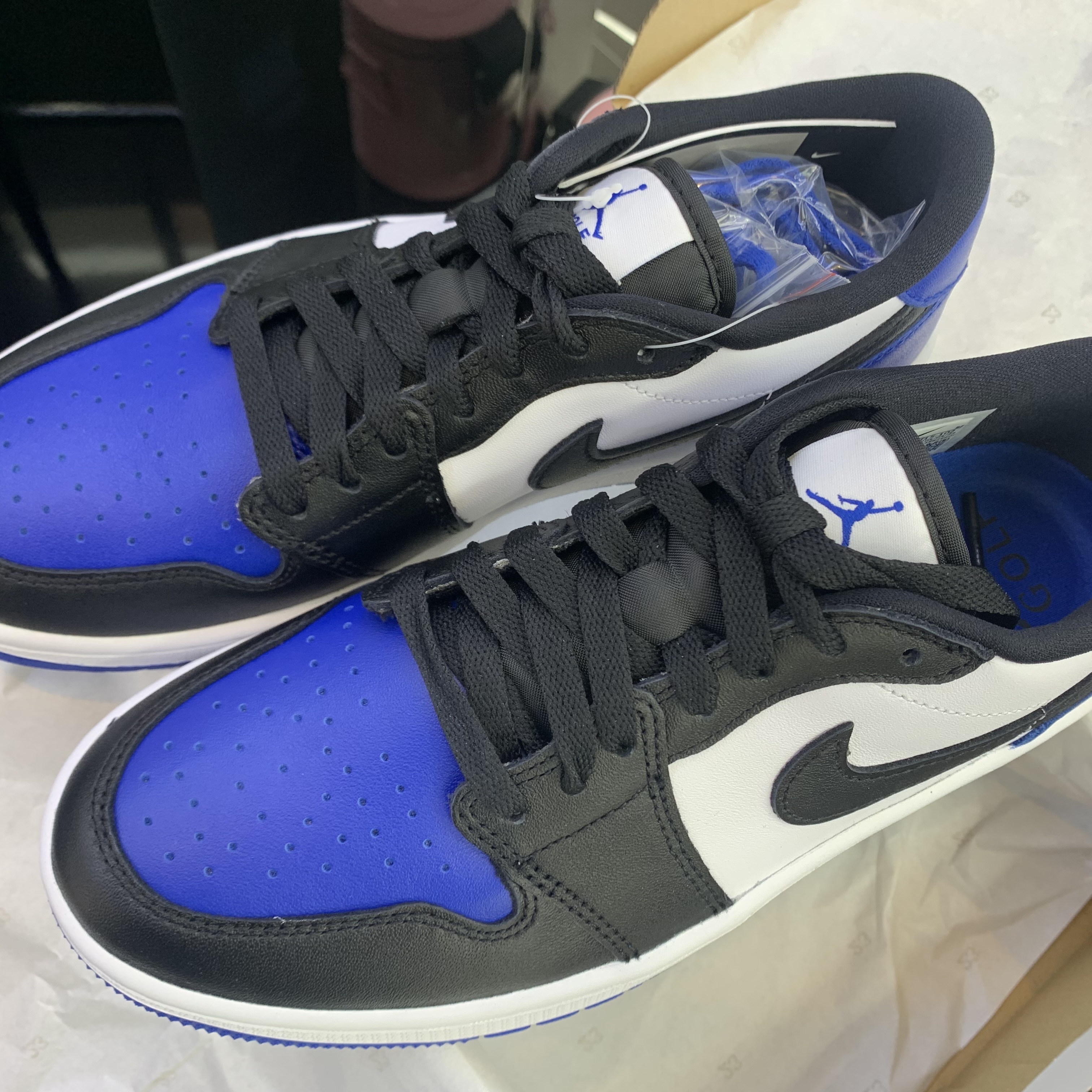Jordan 1 Low Golf Sport Royal 착용 스타일 - 1