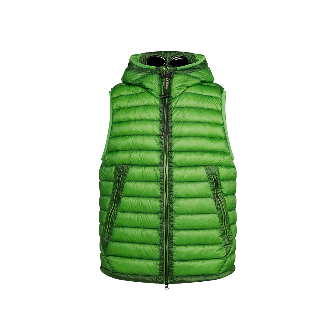 C.P. Company D.D. Shell Goggle Down Vest Classic Green - 23FW 상세 이미지 1