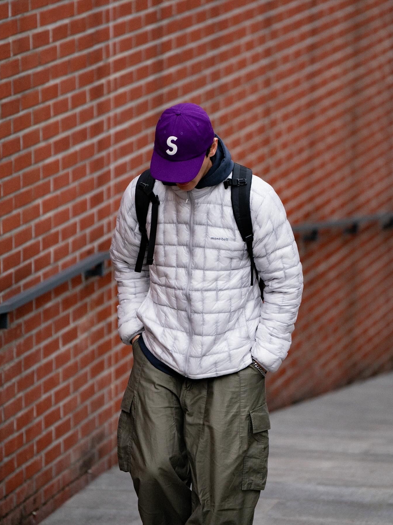 New Balance 996 Purple, Supreme Boiled Wool S Logo 6-Panel Purple - 22FW 착용 스타일 - 4