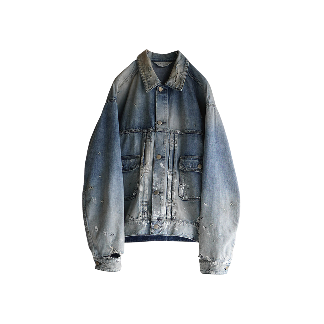 ANCELLM CRASH DENIM JACKET type-2 インディゴ ANCELLM（アンセルム） 2023AW 23AW CRASH DENIM JACKET TYPE-2