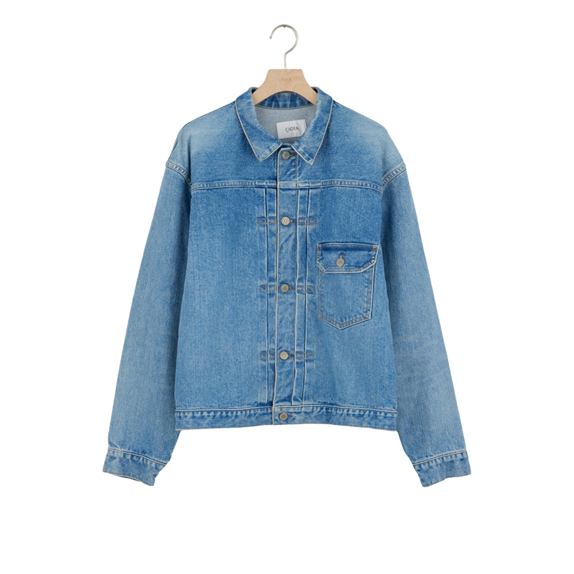 Ciota Double Pocket Denim Jacket Light Blue 상세 이미지 1