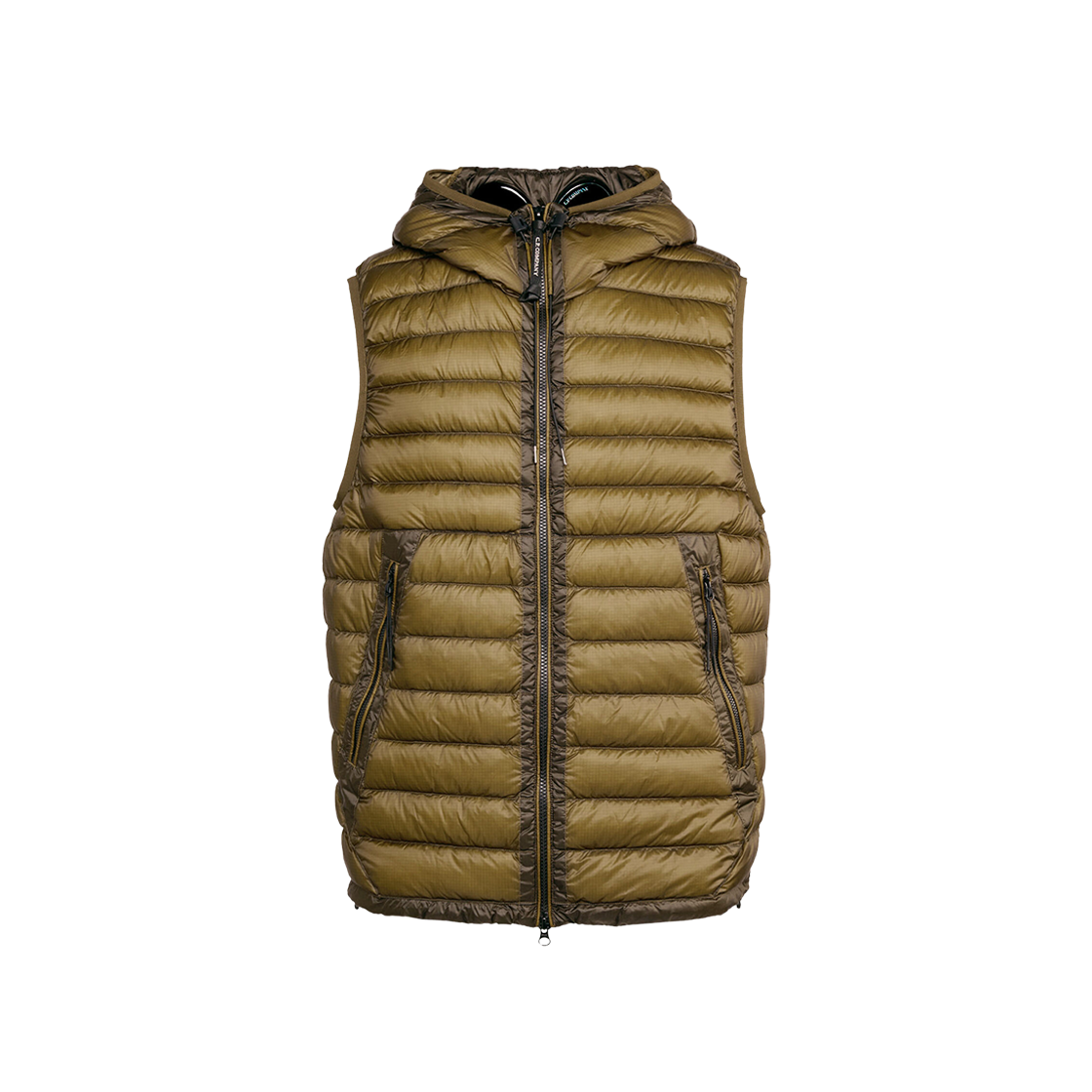 C.P. Company D.D. Shell Goggle Down Vest Butternut Brown - 23FW 상세 이미지 1