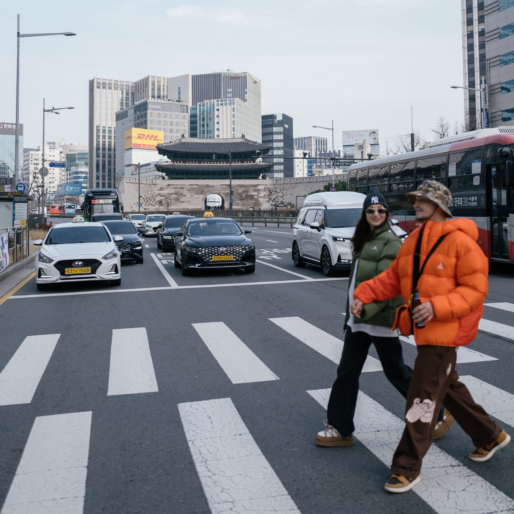 Nike ACG Therma-Fit ADV Lunar Lake Puffer Jacket Safety Orange - Asia 착용 스타일 - 2