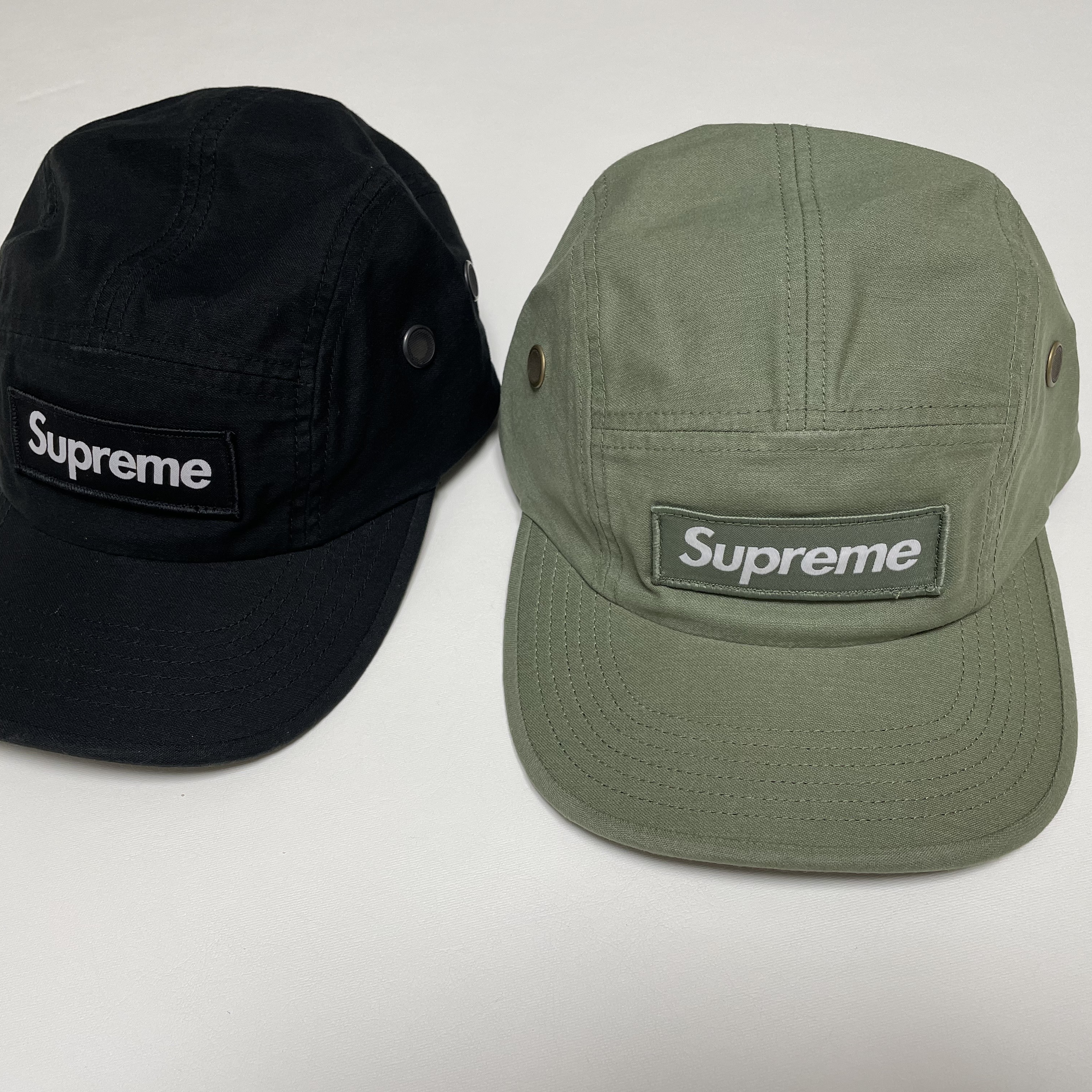 Supreme Military Camp Cap Black - 23FW, Supreme Military Camp Cap Olive - 23FW 착용 스타일