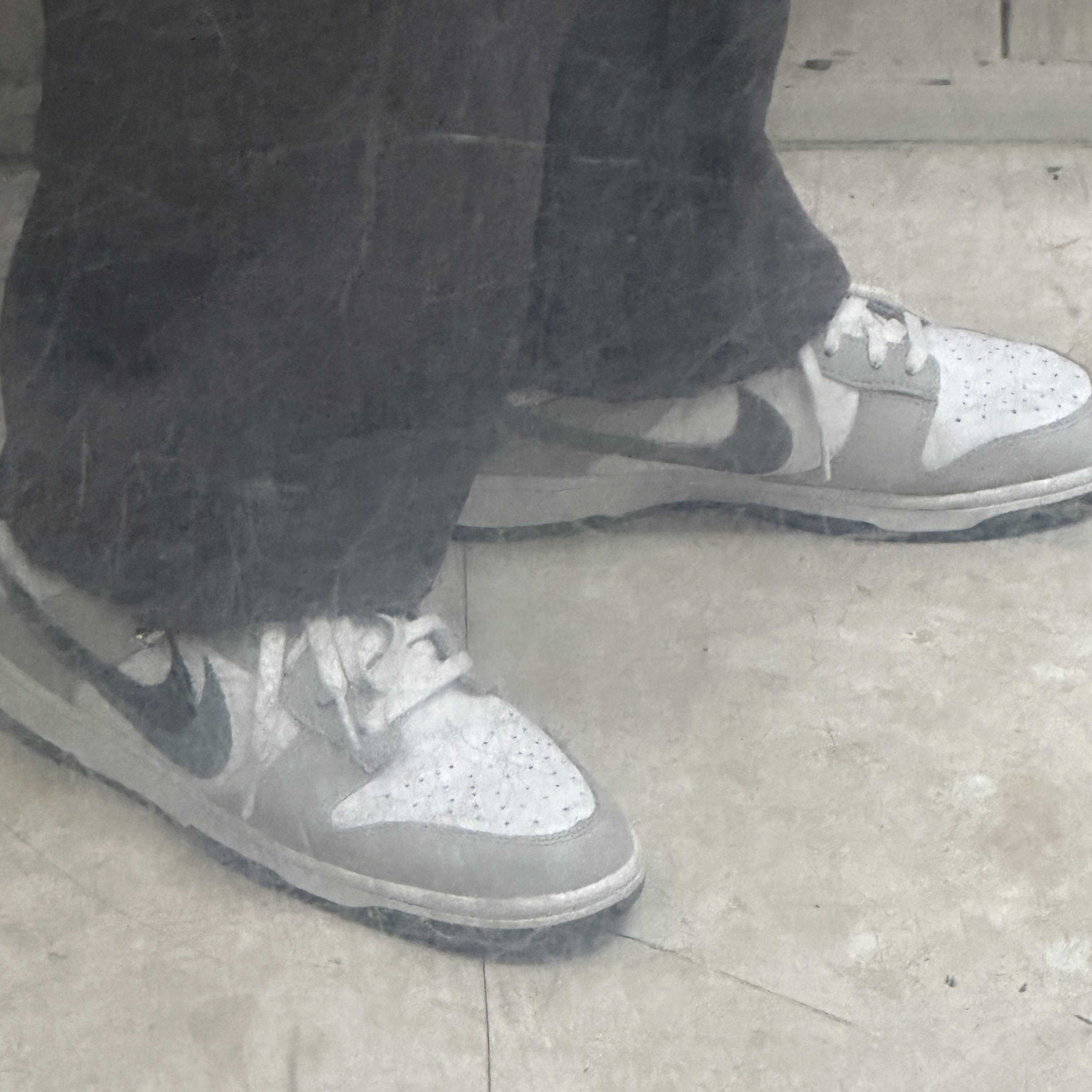 Nike Dunk Low Cool Grey White 착용 스타일