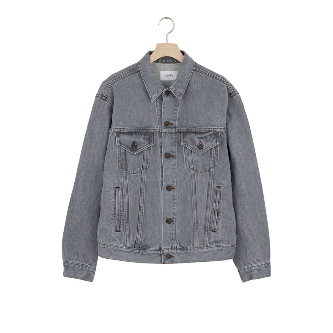 Ciota 4 Pockets Denim Jacket Light Gray 상세 이미지 1