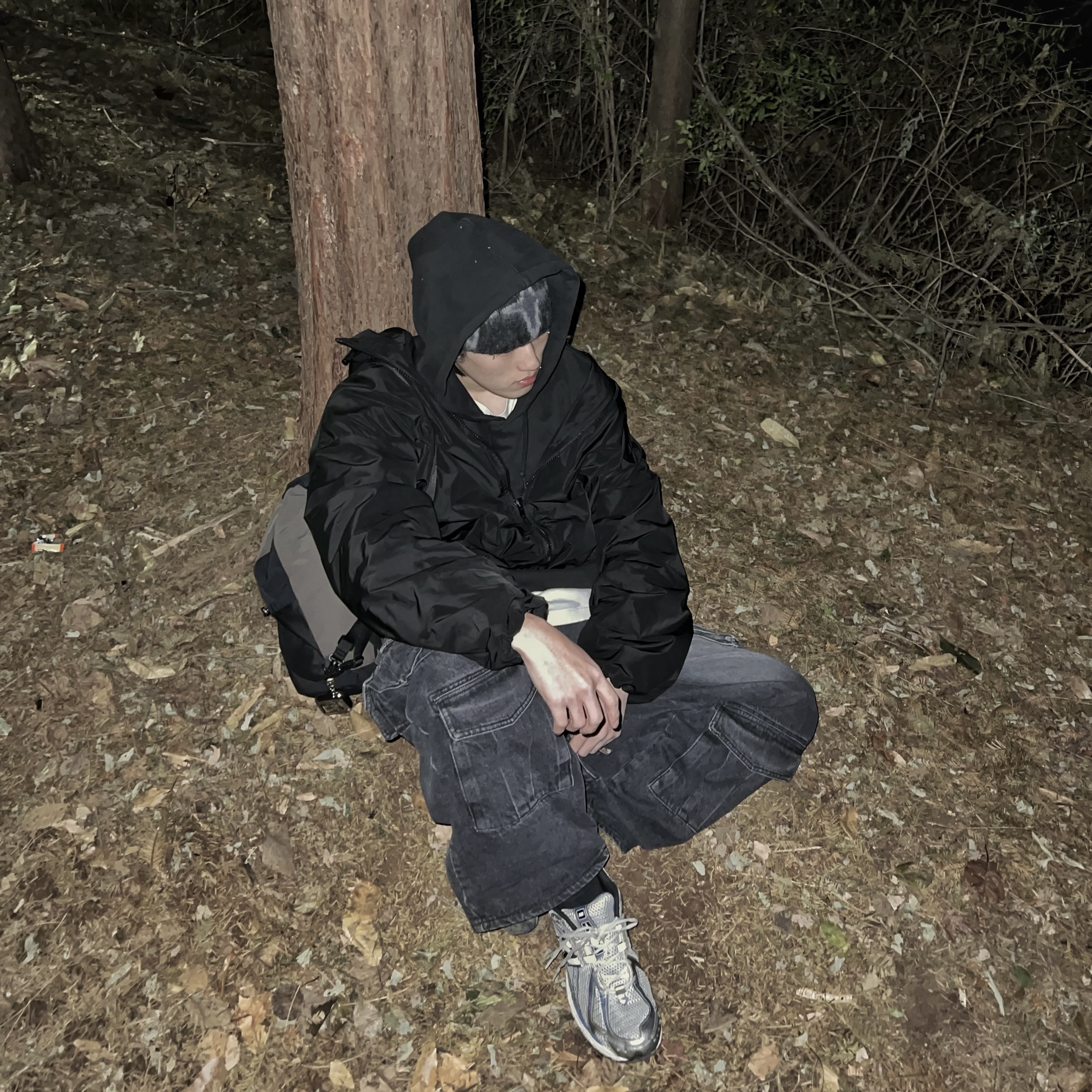 Stussy Basic Stussy Hoodie Black 2021, New Balance 1906R Silver Metallic 착용 스타일 - 2