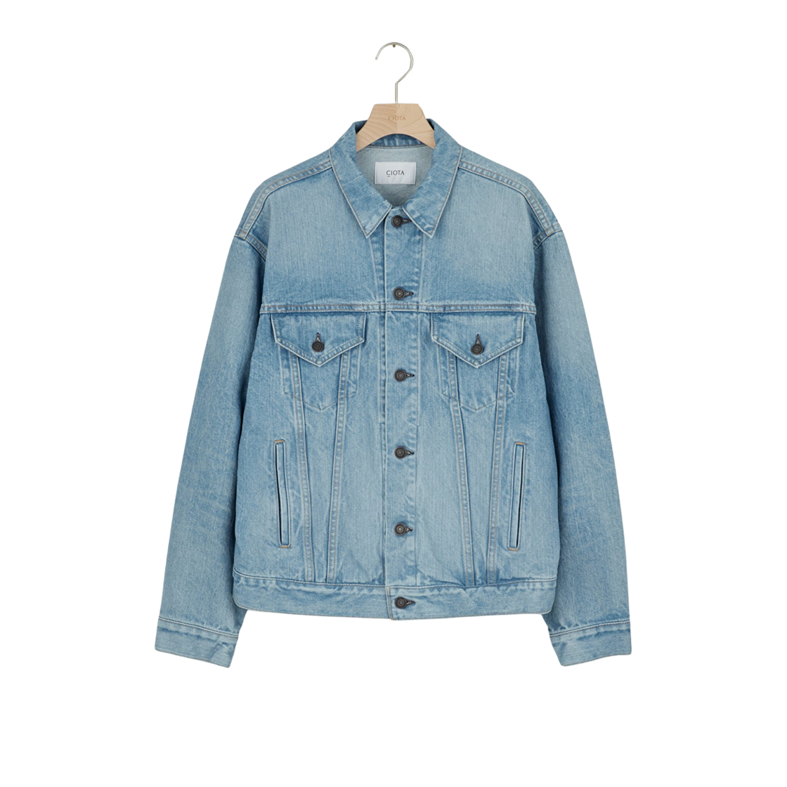 Ciota 4 Pockets Denim Jacket Light Blue Damage 상세 이미지 1